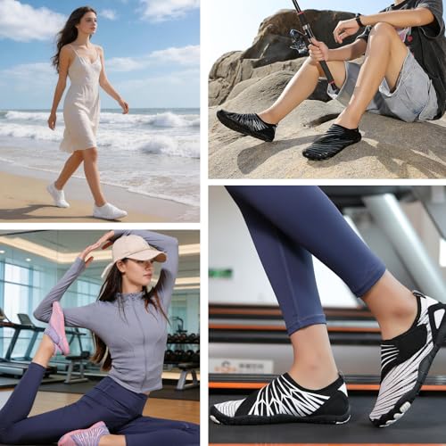 Image of Voyabarefoot Shoes for Women Men 2026 Upgrade Wide Toe Box Barefoot Hiking Sandals,Non-Slip Adjustable Water Shoes for Beach Walking Travel, Comfortable Slip On Walking Shoes