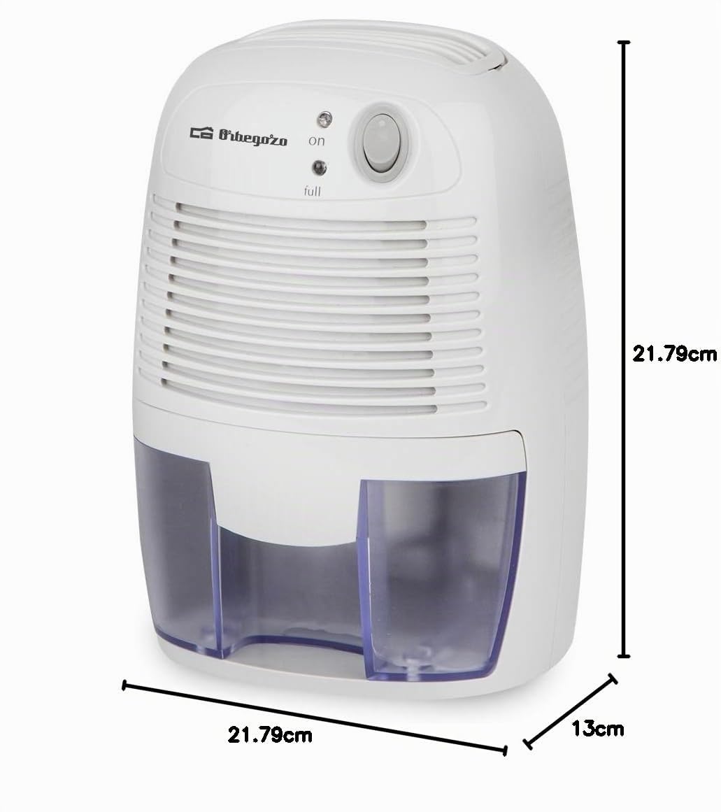 Orbegozo DH 250 Deumidificatore compatto, 0.5L