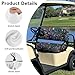 NDISTIN Golf Cart Seat Cover Sets Mushoom Include Bench Seat and Backrest Cover 2 Pack Universal Soft Golf Cart Seat Towel Covers Universal Fit 2 Seat Golf Cart Golf Cart Decorations, Magic Mushroom