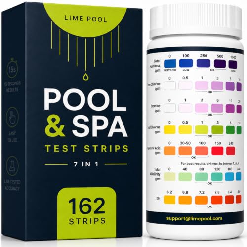 LIME POOL 7-Way Pool Test Strips
