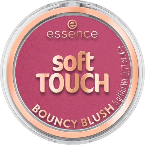 Image of essence | Soft Touch Bouncy Blush | Lightweight, Buildable Cream to Powder Blush | Long-Lasting Natural Flush | Vegan & Cruelty-Free Makeup (20 Electric Peony)
