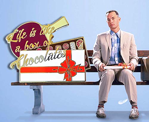 Forrest Gump Enamel Pin | Life Is Like Box Of Chocolates | Bubba Gump | Tom Hanks Movie | 90s Movies Pop Culture | Lapel Brooch2