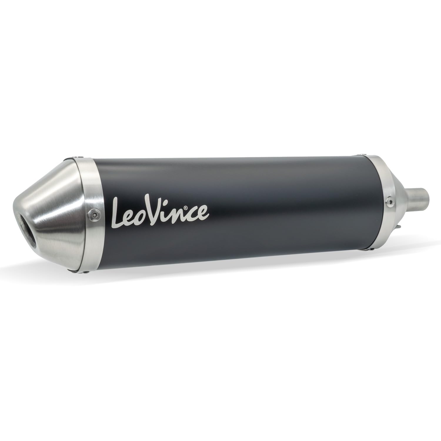 LeoVince Auspuffanlage X-FIGHT Black Edition Edelstahl schwarz für Rieju MRT 50 SM PRO