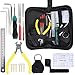 Guitar Setup Kit, 24pcs Portable Mutifunctional Guitar Repairing Maintenance Tools with Carry Bag for Guitar for Banjo for Bass for Mandolin(With pliers)