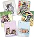 New Generation - Kitten - 2 Pocket Folders/Portfolio 6 Pack Letter Size with 3 Hole Punch to use with Your Binder Heavy Duty Glossy Finish UV Laminated Folder - Assorted 6 Fashion Design (6 Pack)