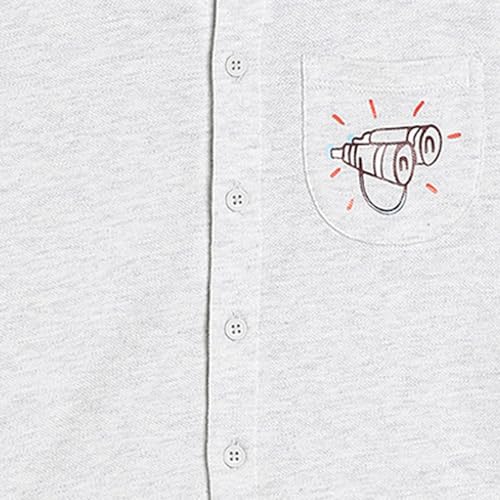 Image of Hopscotch Boys Graphic Printed Slim Fit Shirts