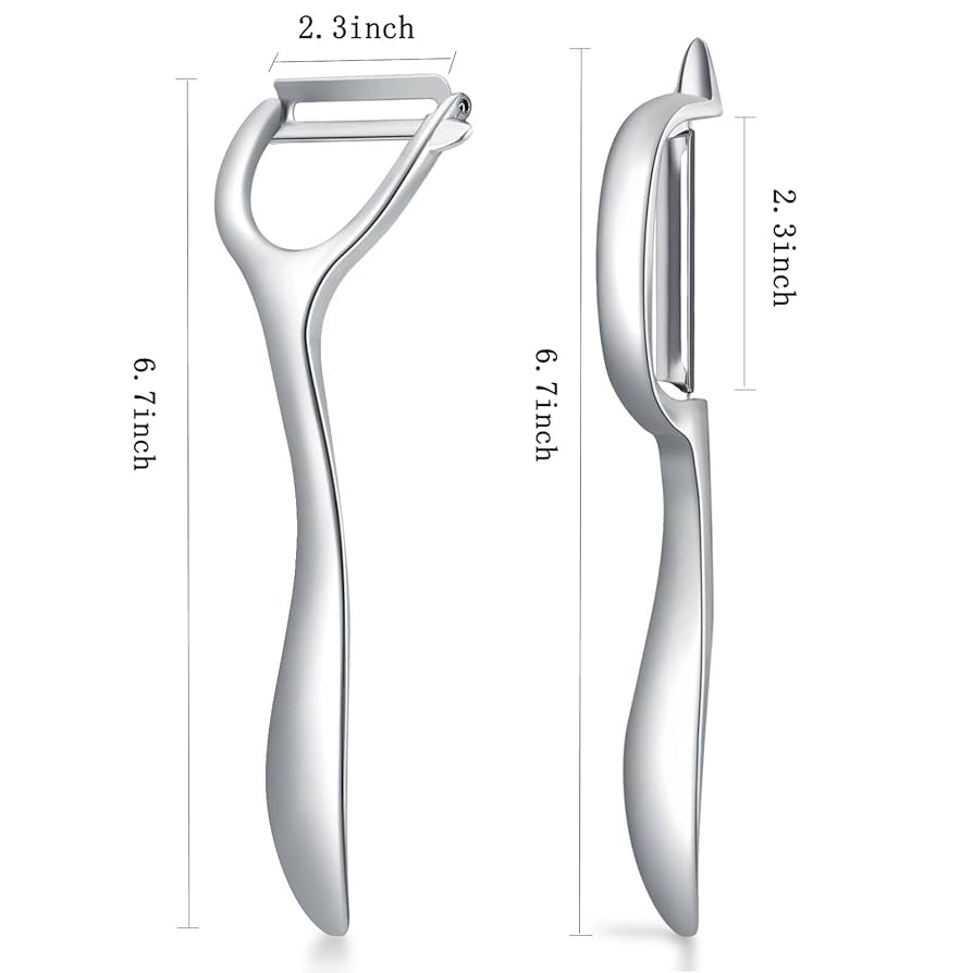 果物と野菜の皮むき器 ステンレススチール ー Y字とI型 ピーラー 2個セット Amazon | ステンレススチール製野菜ピーラー Y字型とI字型