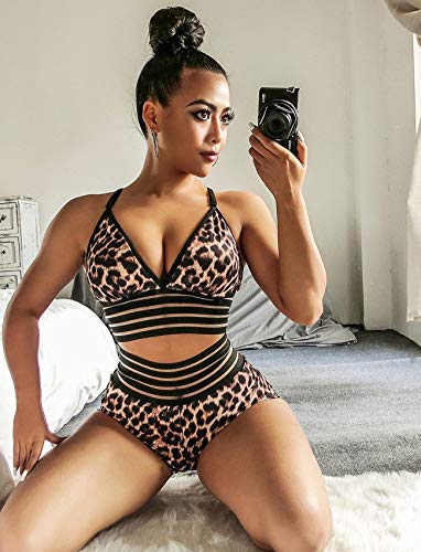 image for SEASUM Women Sexy Workout Shorts High Waisted Lounge Lingerie Butt Lif