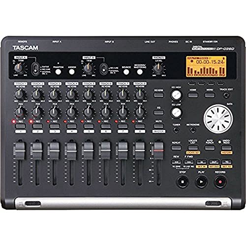 Tascam Dp-03Sd 8-Track Digital Recorder And Deluxe Accessory Bundle W/ Q4 Microphone, Samson Headphones, Cables, Desktop Mic Stand, 16Gb Card, Fibertique Cleaning Cloth, And More #TOP1