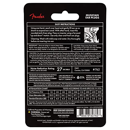 Fender Musician EarPlugs / muzikant gehoorbescherming 1 paar - Image 5