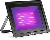 Vista 7 de Everbeam Luz Negra LED UV de 395nm 50W - Bombillas LED de Alto Rendimiento, Resistente al Agua IP66 - Reflector Ultravioleta para Acuario, Fiestas
