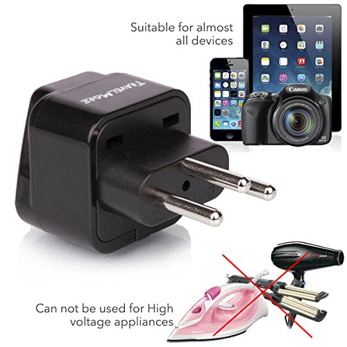 UK Travel Adapter for Type G Plug - Works with Electrical Outlets in United Kingdom, Ireland, Great Britian, Scotland, England, London, Dublin