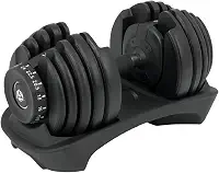 Halter Halteres Ajustáveis Sistema de Seleção Rápida de Peso Treino de Força em Casa Preto 24Kg Regulável Com Base