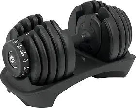 Halter Halteres Ajustáveis Sistema de Seleção Rápida de Peso Treino de Força em Casa Preto 24Kg Regulável Com Base