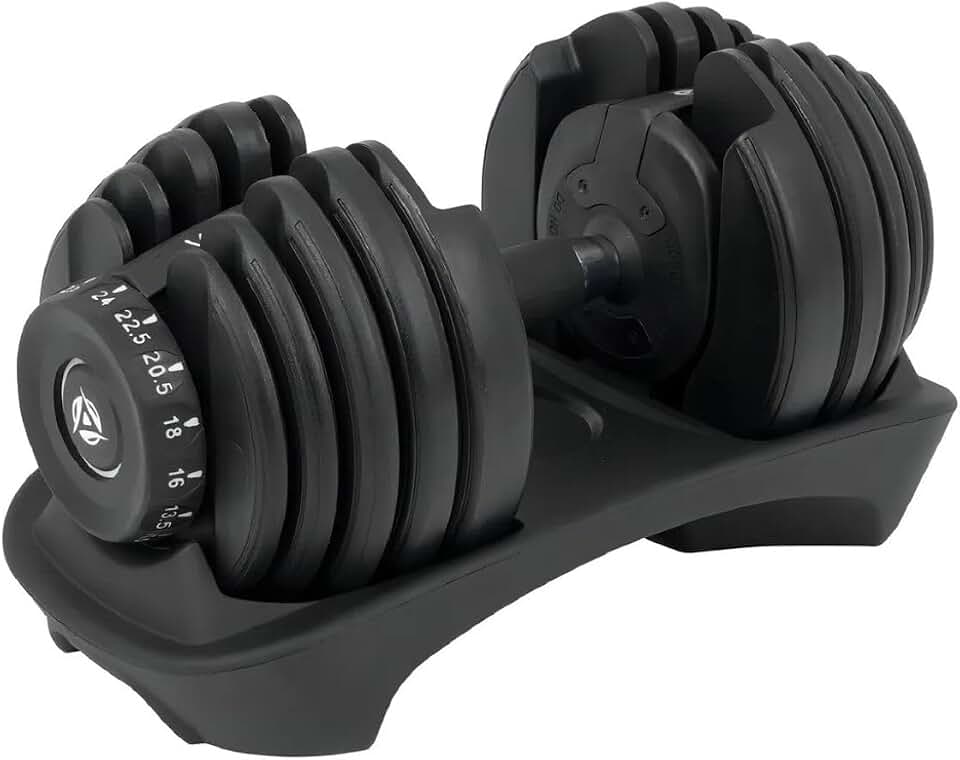 Halter Halteres Ajustáveis Sistema de Seleção Rápida de Peso Treino de Força em Casa Preto 24Kg Regulável Com Base