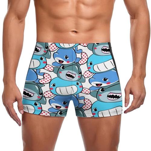 Maillot de bain homme requin en tissu léger et séchage rapide