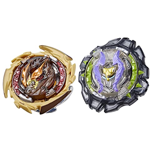 Image of Beyblade Burst QuadDrive Destruction Ifritor I7 and Stone Nemesis N7 Spinning Top Dual Pack Battling Game Top Toy