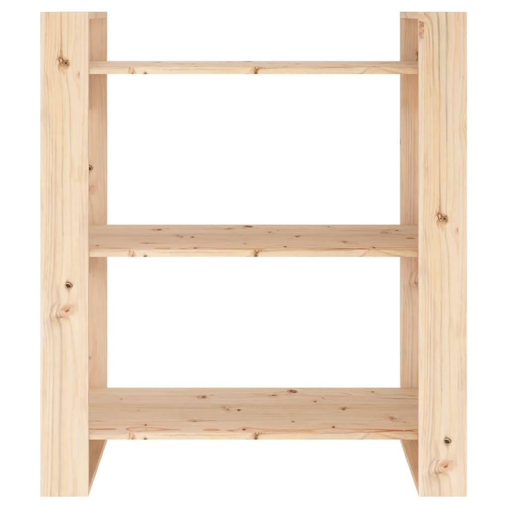 vidaXL Regał na książki/parawan 80x35x91 cm, lite drewno sosnowe