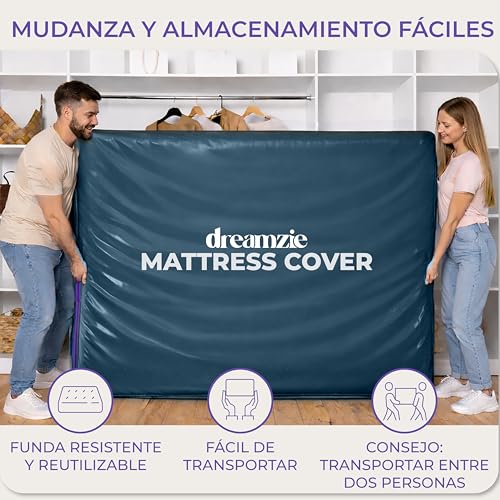 Protector de colchón para mudanza Dreamzie resistente a desgarros 160x200 7