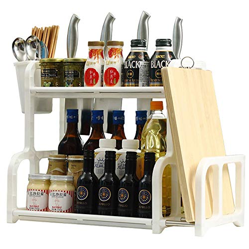 Preisvergleich Produktbild TFeibo Küchengewürzregal Edelstahl 304 Küchenregal Küchenregal Küchenhaushalt Dreischichtige Öl- Und Salzsoße Essig-Rasiermesser-Ablage