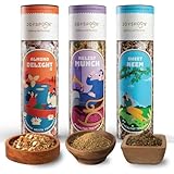 JOYSPOON Mund-Lufterfrischer Mukhwas Combo (3 x 100 g) | zuckerfreie Mukhwas Munderfrischer | After Meal Snacks | Trail Mix | Hot Seller (Mandelgenuss, Relief Munch, Sweet Neem)