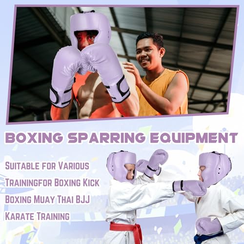 Image of Arrowbash Boxing Headgear and Gloves Set for Kids 6oz Boxing Gloves and Wrestling Headgear Sparring Equipment for Boxing Kickboxing Muay Thai BJJ Karate Training
