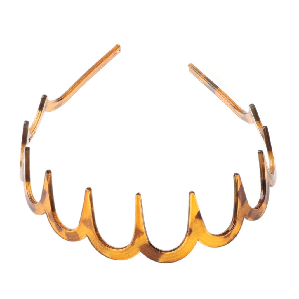 oringnat Women Girls Long Tooth Headband Resin Comb Hair Hoop