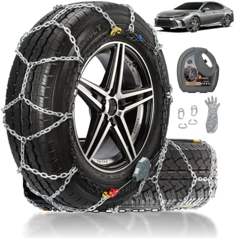 Auto Fixing Snow Chains for Car Tires, Tire Chains for Passenger ...