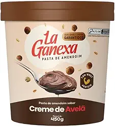 Pasta de Amendoim Integral Gourmet (450g), Creme de Avelã, La Ganexa
