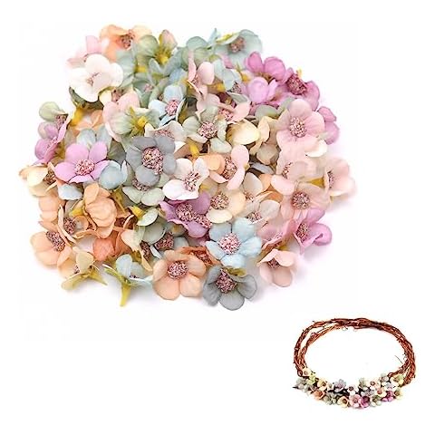 Rowwait 50Pcs Multicolour Artificial Daisy Heads Cover