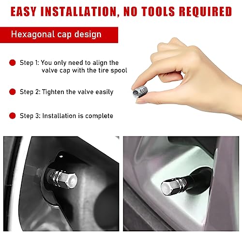 Ziciner ZICINER-CAP4 8 Pcs Car Tire Valve Stem Caps thumb #4