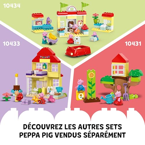 LEGO Duplo Le Voyage en Bateau de Peppa Pig - Set Éducatif à Construire et Reconstruire, avec 2 Figurines - Idée de Cadeau pour Enfants dès 2 Ans Filles et Garçons 10432