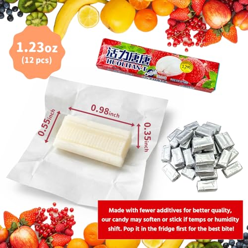 Dulces masticables sabor lychee y menta, pack 20 miniatura 4