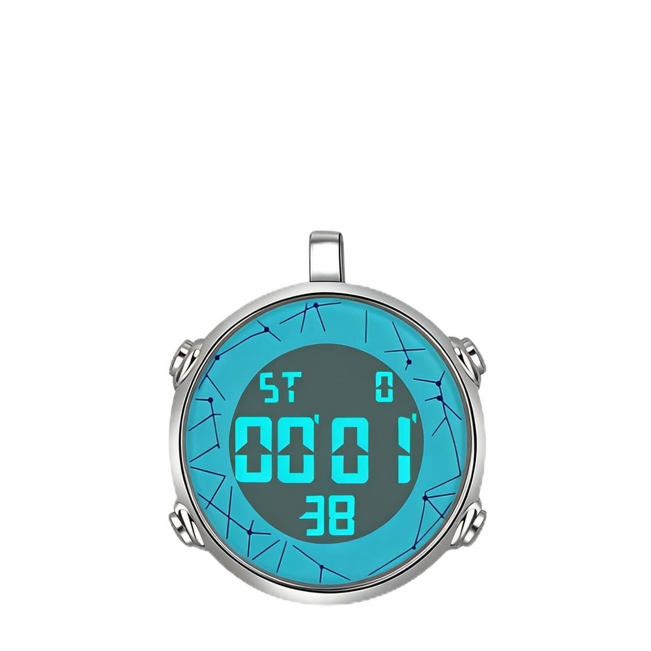 JewelryWe Clip on Digital Watch Carabiner Fob Watches for Nurses Chefs