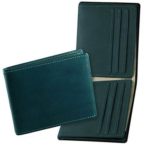 (アスメデル) ASUMEDERU EA14E3072 イタリア製ヌメ革 ブッテーロ ベスポジII マネークリップ 札バサミ [日本製] (ブルー)