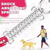 Hofleine Hundeleine 3m Tie-Out Leinen für Hunde mit Stoßdämpfender Feder & 360° Drehhaken Haustier-Leine für Hof/Camping
