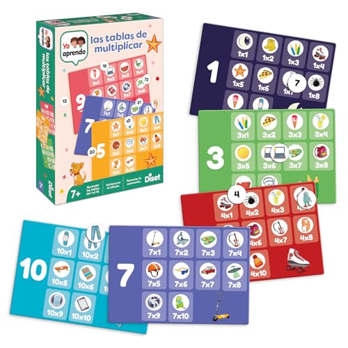 Diset - Tablas de multiplicar, Juego Educativo para Aprender a multiplicar a partir de 7 años