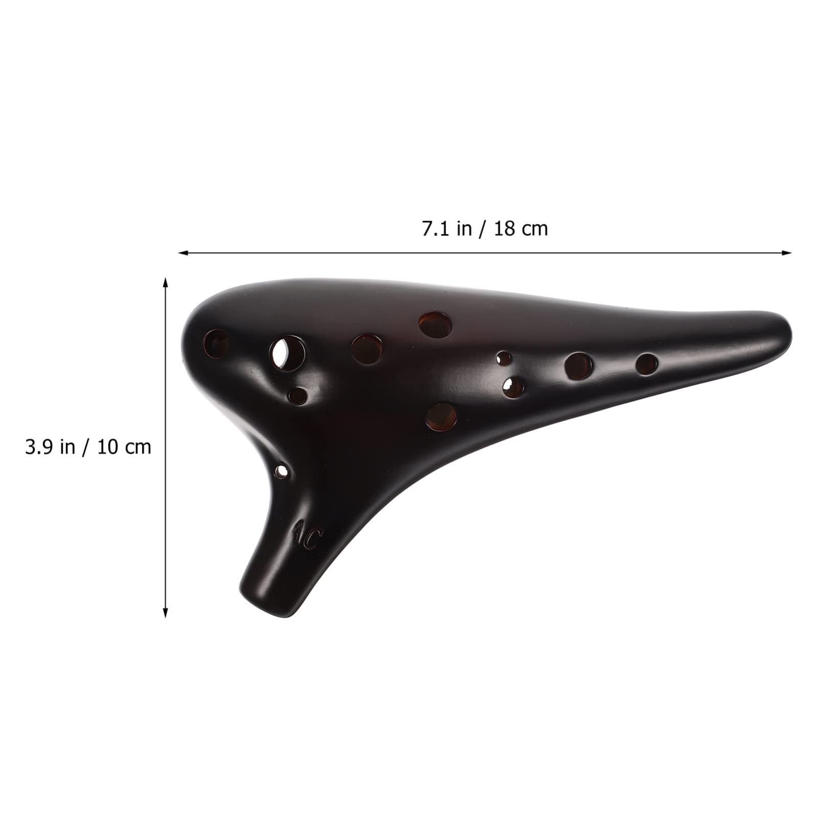 SUPVOX Ocarina Classica in Ceramica a 12 Fori, Facile da Imparare e Leggera, Custodia Inclusa per Principianti e Amanti della Musica