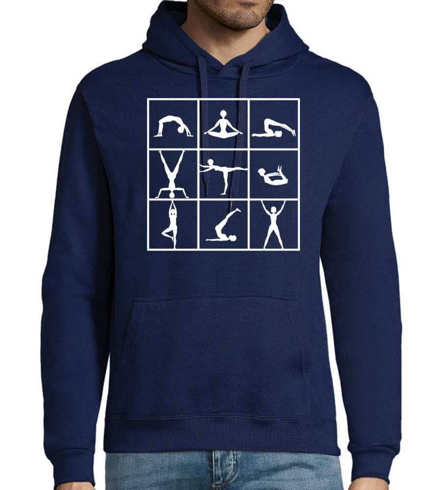 Gimnastyka męska bluza z kapturem, grantowy, 4XL