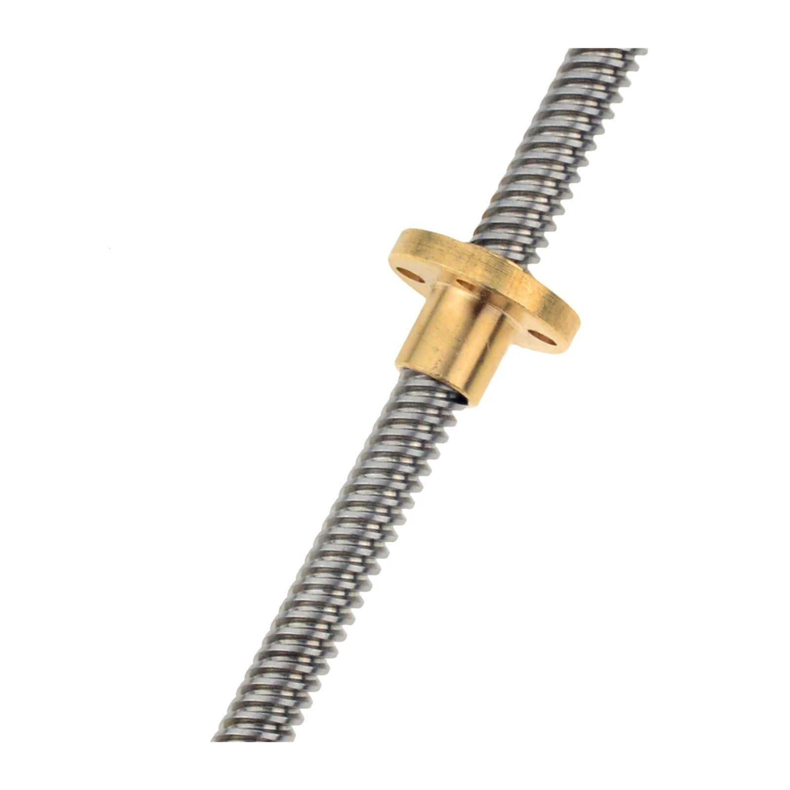 Metal Ball Screw nut 3pcs Trapezoidal Rod Lead Screw Thread 8mm T8 Pitch 2mm Lead 8mm Length 100mm-500mm with Brass Nut(300mm)