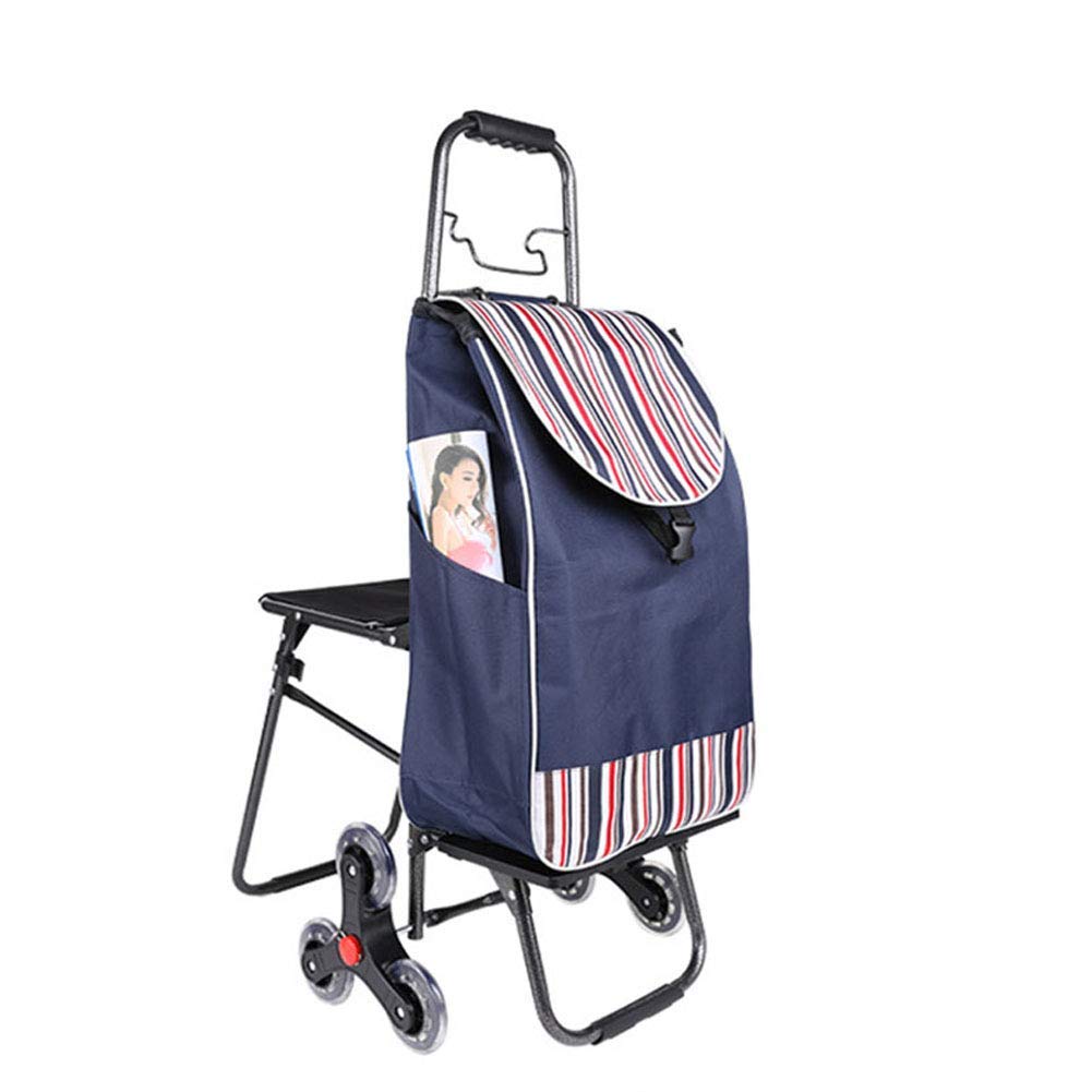CLAX® Chariot pliable multifonction | Chariot de courses avec caisse de rangement | Chariot à plateforme (gris