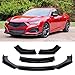DEERMOTO Universal Front Lip for Car,4 PCS Kit Front Bumper Lip Spoiler Diffuser Protector Wide Body Kit Compatible with Honda Civic Toyota Hyundai Nissan Chevy Camaro Dodge Cadillac Altima