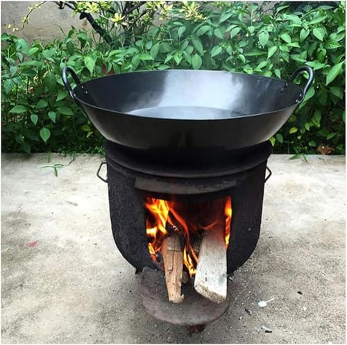 Wok de hierro fundido 18 pulgadas estilo chino tradicional miniatura 4