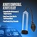 Blush Novelties, Performance VX101, Male Enhancement Beginner Penis Pump for Enlargement, Synthetic Rubber Ball Pump for More Suction, Soft Comfortable Sleeve, Helps with ED, Sex Toy for Men, Clear