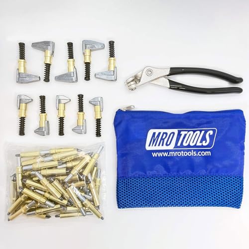 50 3/16 Cleco Fasteners + Cleco Pliers + 5 KSG 3/4 x 1/2 Side-Grip Clamps + 5 KSG 3/4 x 1 Side-Grip Clamps + Carry Bag (K1S50-3/16SG)