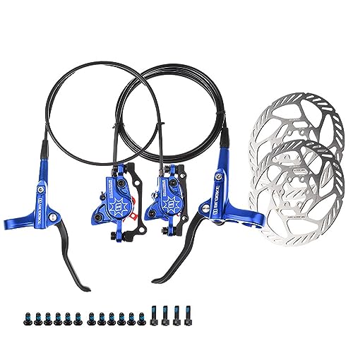Kit De Freins Hydrauliques VTT Uennm - Disques 16 Pouces - Aluminium Et Inox