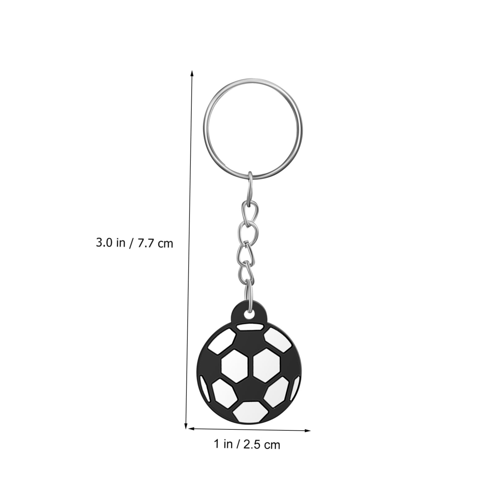 TOYANDONA Fußball Schlüsselanhänger Kreative Fußball Anhänger Als Party Mitgebsel Für Geburtstag Und Karneval Pvc Softgummi Schlüsselringe