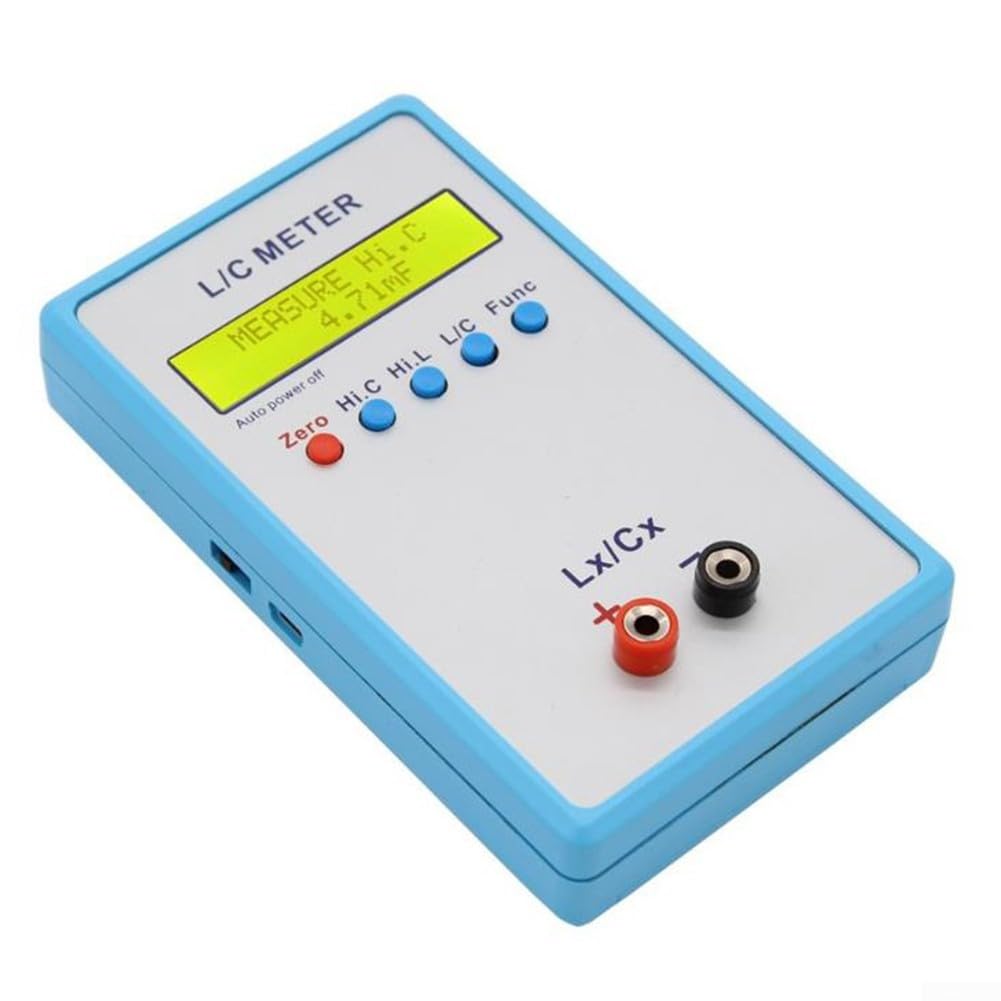 LC-200A Medidor de inductancia digital LCD de mano con rango de 1pF-100mF, frecuencia de 500 kHz y fuente de alimentación USB para componentes electrónicos