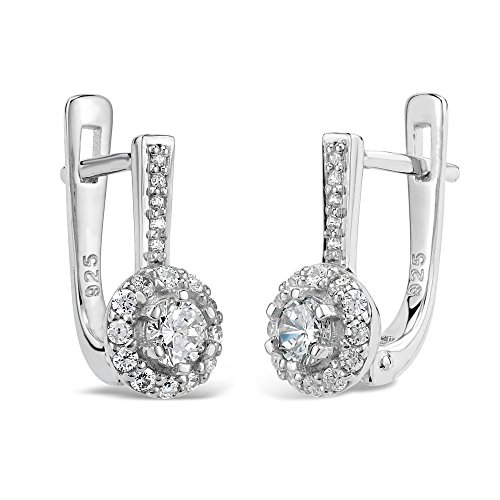 Preisvergleich Produktbild SILVEGO Silberohrringe VIVIANA mit Swarovski® Zirconia 925 Sterling Silber