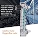 Heayzoki Tube Type Acylic Flowmeter, Air Flowmeter Oxygen Flowmeter, Flowmeter 2.5-25 LPM Meter with Control Valve for Oxygen/Air/Gas